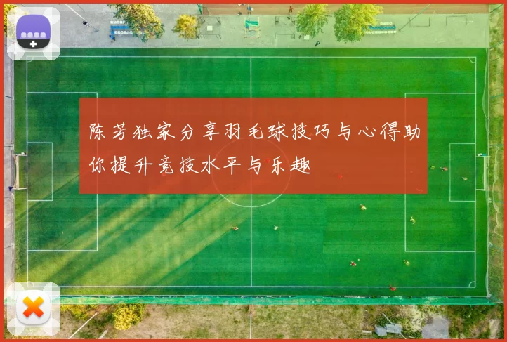 陈芳独家分享羽毛球技巧与心得助你提升竞技水平与乐趣